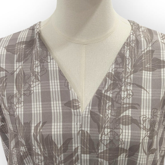 Authentic Hawaiian Palaka Print 2-Way Neck A-Line Dress – Made in Hawaii / MR143