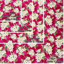 Plumeria print on red background Gift Wrapping Cloth, Furoshiki - Red