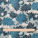 Blue Fern & Plumeria Hawaiian Fabric – Polycotton Blend-2