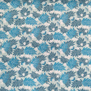 Blue Fern & Plumeria Hawaiian Fabric – Polycotton Blend-1