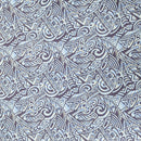 Blue Tribal Fish Hawaiian Fabric – 100% Cotton Polynesian Print-1