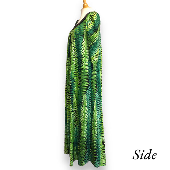 Beautiful Green Ferns Muumuu Dress