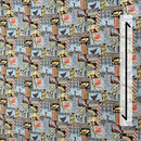 Light Blue Traditional Polynesian Pattern Fabric-1