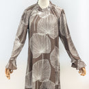 long sleeve hawaiian maxi dress