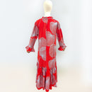 long sleeve hawaiian maxi dress