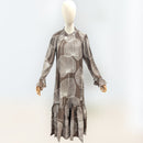 long sleeve hawaiian maxi dress