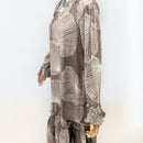 long sleeve hawaiian maxi dress