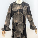 long sleeve hawaiian maxi dress