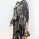 long sleeve hawaiian maxi dress