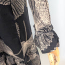 long sleeve hawaiian maxi dress