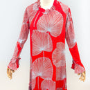 long sleeve hawaiian maxi dress