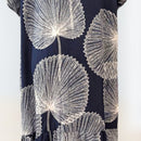 Women’s Relaxed V-Neck Rayon Dress with Ruffle Sleeves in the Loulu Print-6