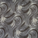 Monochrome Polynesian Wave Hawaiian Fabric – 100% Cotton-1