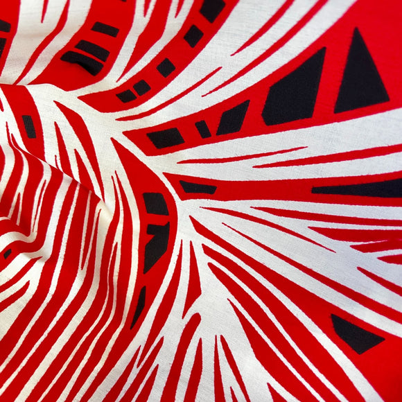 Red Palm Muumuu Dress