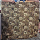 Vintage Polynesian Print Fabric / Brown-5