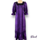 Original Purple Muumuu Elegant Black Lace Trim
