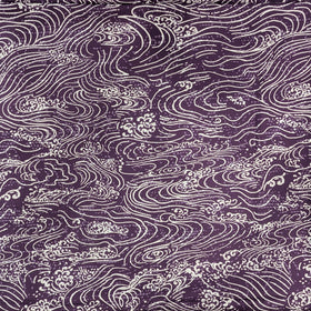 Purple Ocean Wave Hawaiian Fabric – Polycotton