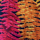 Hawaiian Leaf Orange Muumuu Dress