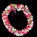 White and Pink Rose Flower Lei-3
