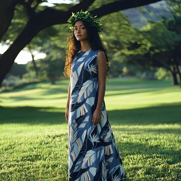 tropical_leaf_dress_blue