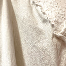 White-on-White Cottagecore Vintage Revival Hawaiian Dress – Lace Trim Long Sleeve 6761/750-9