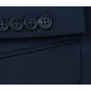 Simple Basic Slim Fit Dark Navy Suit Set | Jacket and Pant 2 pc Set-4