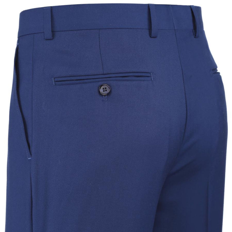 Slim Fit Dress Pants | Blue, Navy, Beige - 0