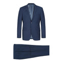 Slim Fit Stretch Blue Suit Set | Jacket and Pant 2 pc Set