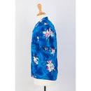 Royal Blue  Orchid Floral Print Shirt | Blue - Muumuu Outlet