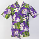 Purple Plumeria Hawaiian Shirts