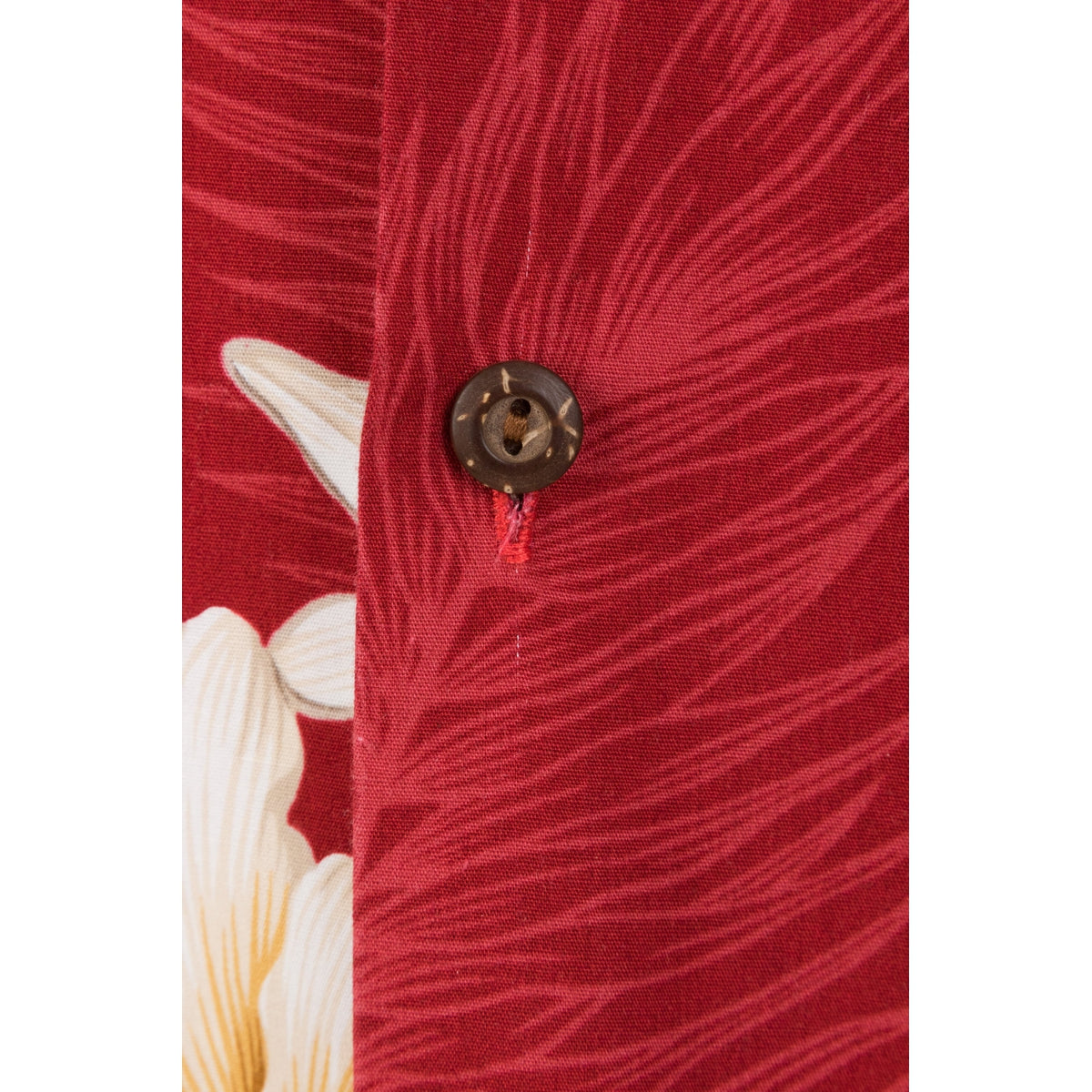 Hibiscus Cotton Aloha Shirt | Red - Muumuu Outlet