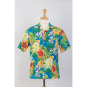 Paradise Tropical Print Aloha Shirts | Sky Blue