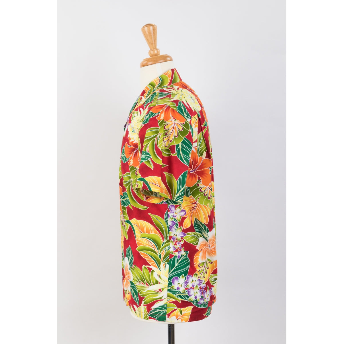 Paradise Tropical Print Aloha Shirts | Red