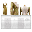 Floral Garden White Lace Trim Vintage Long Sleeve Traditional Hawaiian Dress 6761/750-7