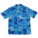 Retro Hawaiian Blue Aloha Shirt | Blue - Muumuu Outlet