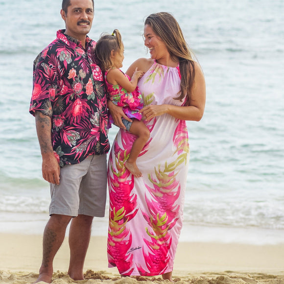 Sabado Design Halter Design Dress, Pink - Muumuu Outlet