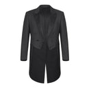 Classic Black Tailcoat Tuxedo Jacket and Pant Set-2