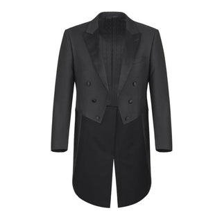 Classic Black Tailcoat Tuxedo Jacket and Pant Set