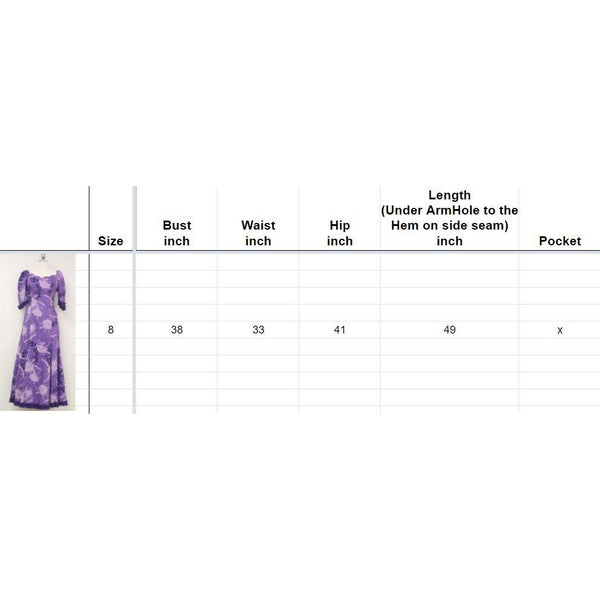 Purple Hawaiian Dress - Muumuu Outlet