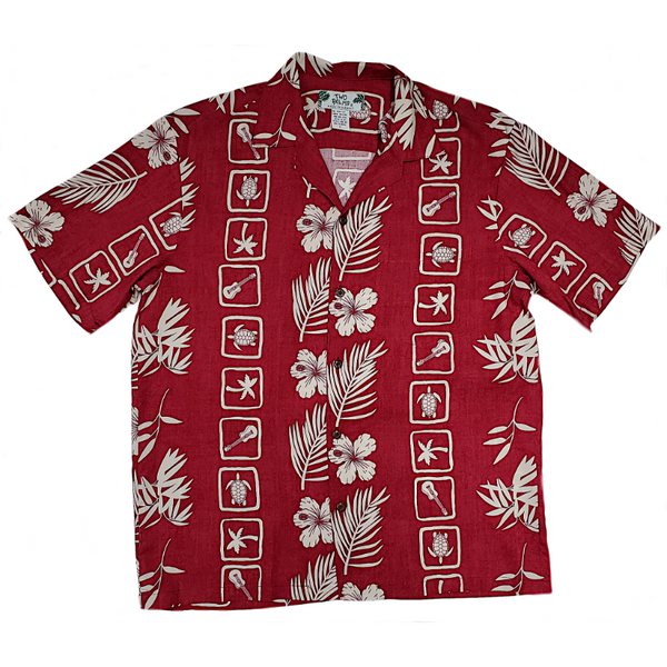 Vintage Inspired Hawaiian-motif-Aloha Shirt