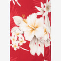 Red Hibiscus Long Muumuu Hawaiian Dress cotton 100%