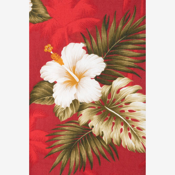 Hibiscus and Palm Tree Family Matching Gorgeous Ruffle Hawaiian Dress