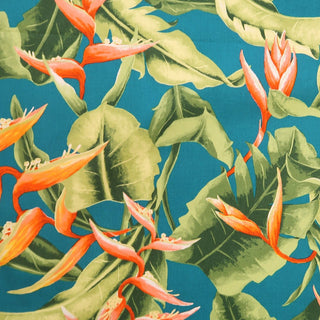 Birds of paradise print fabric