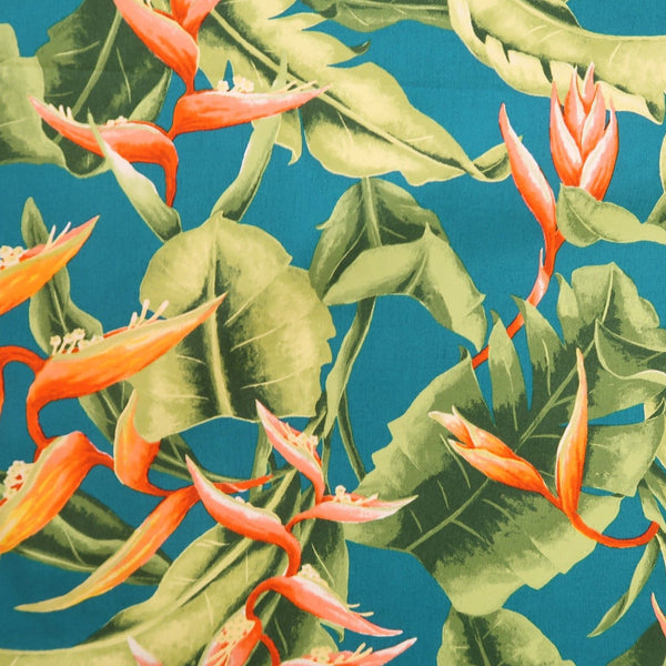 Birds of paradise print fabric