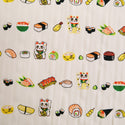 Maneki Neko Cats and Sushi Unique Gift Wrapping Fabric