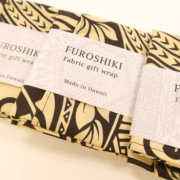 Beige Tapa Gift Wrap Furoshiki | Eco Wrapping Cloth Small - Muumuu Outlet