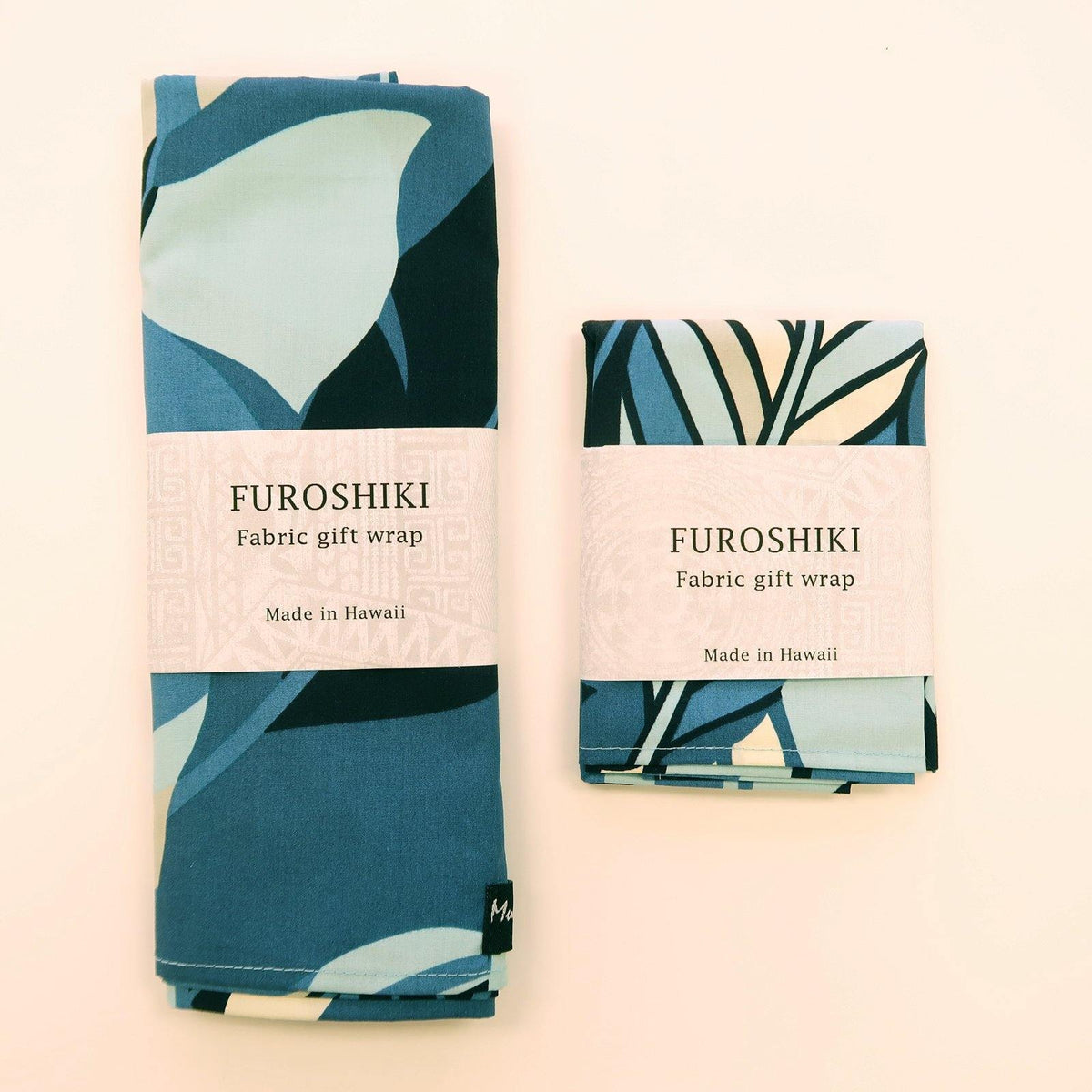 Blue Fabric Gift Wrap Furoshiki | Eco Wrapping Cloth LARGE - Muumuu Outlet