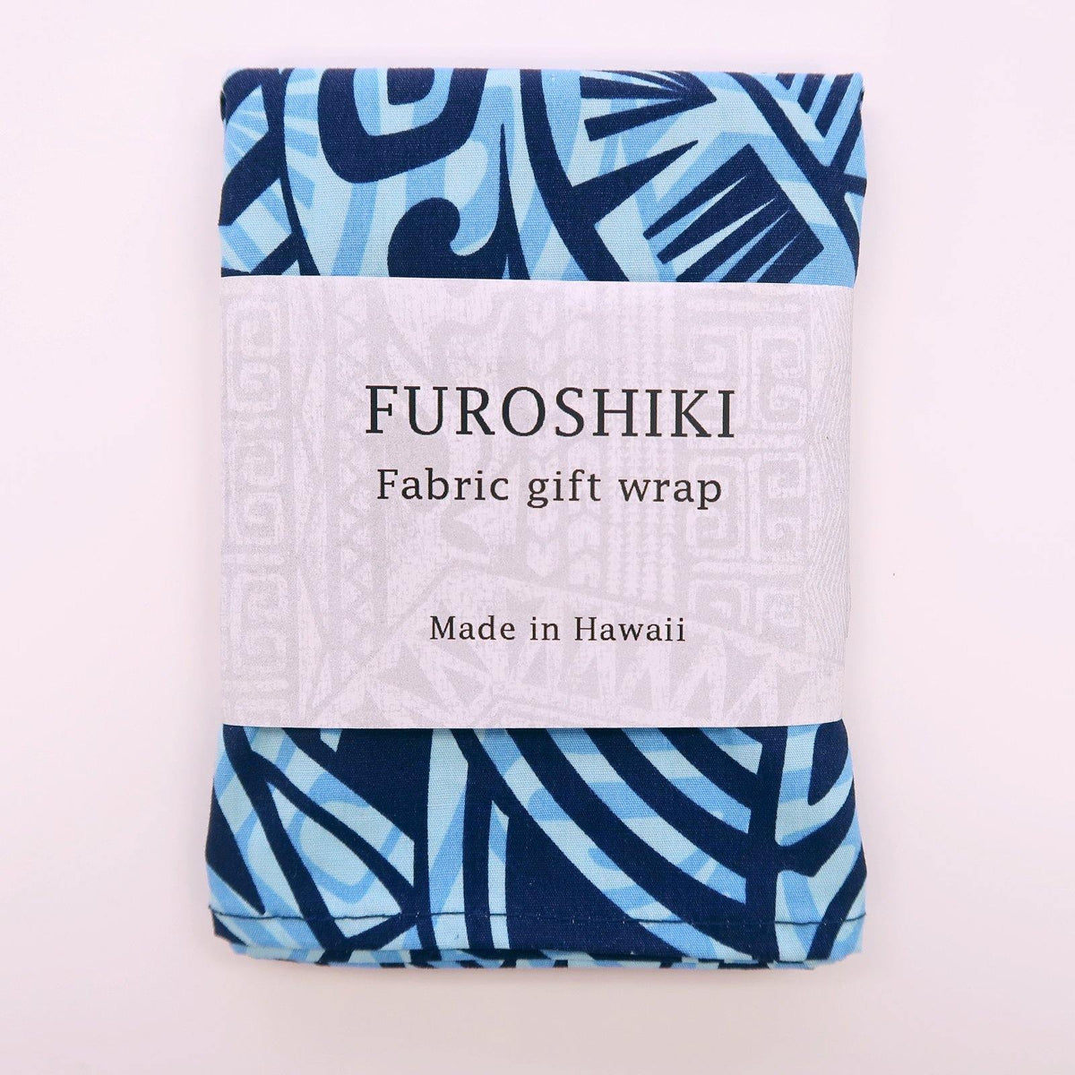 Blue Hawaiian Fabric Gift Wrap Furoshiki | Eco Wrapping Cloth Small - Muumuu Outlet