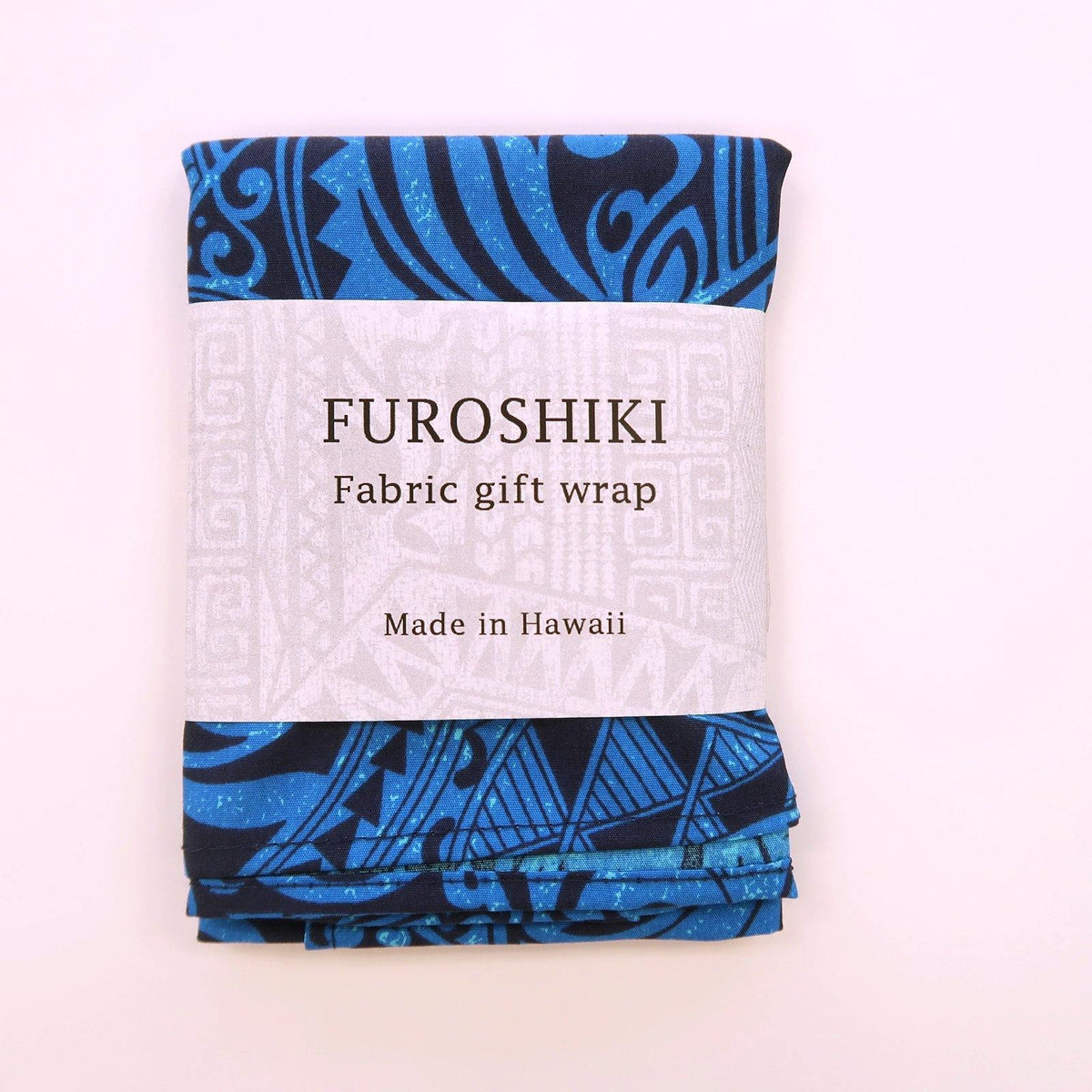 Blue Hawaiian Fabric Gift Wrap Furoshiki | Eco Wrapping Cloth Small - Muumuu Outlet