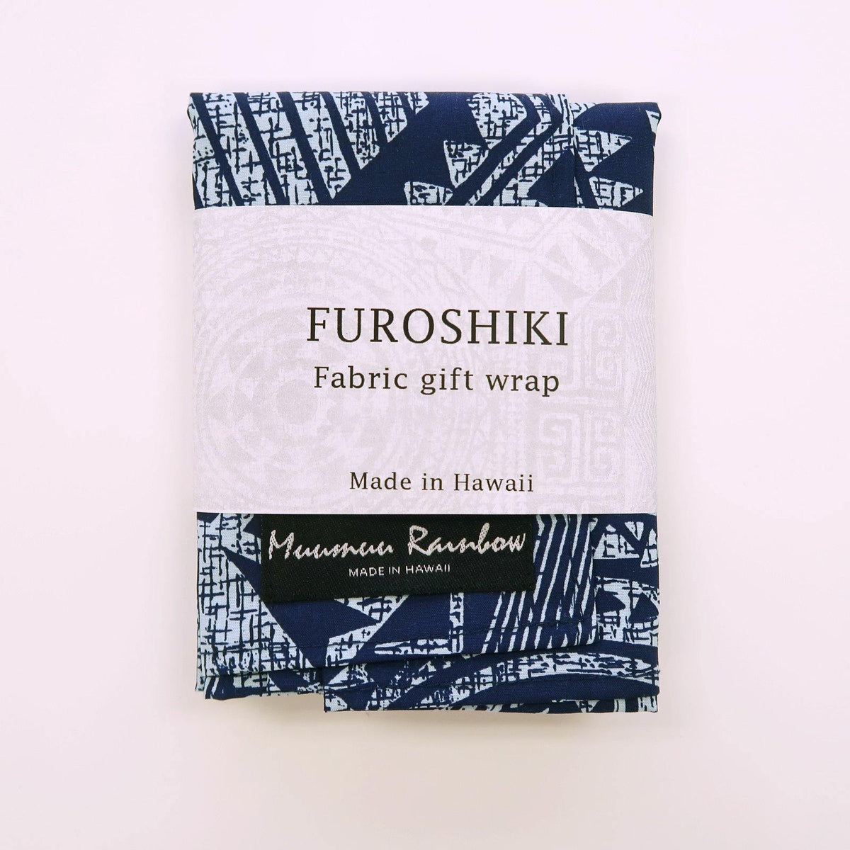 Blue Hawaiian Fabric Gift Wrap Furoshiki | Eco Wrapping Cloth Small - Muumuu Outlet